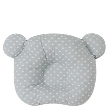 Imagem de Travesseiro Almofada Bebê Anatômico Para Bebê Luma Baby, cinza