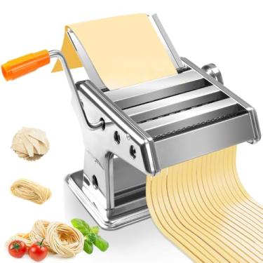 Imagem de Cilindro de Massa Manual, Maquina de Macarrão, Maquina Macarrao, Abridor de Massa, Maquina Macarrão Massa Manual, Máquina Macarrão 3 Massas