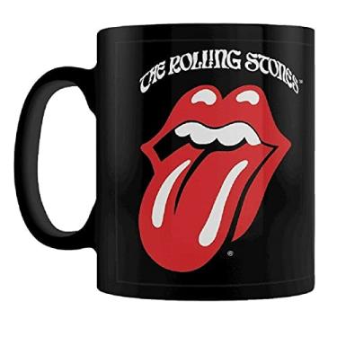 Imagem de Pyramid International Caneca de café preta The Rolling Stones (língua retrô), 325 ml
