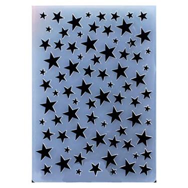 Imagem de KWELLAM Pastas de plástico com estrela de Natal para fazer cartões e outros trabalhos manuais em papel