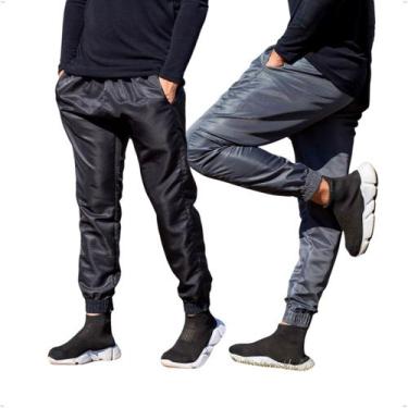 Imagem de KIT 2 Calças Jogger Masculina Skinny Tecido Tactel 416 - BEN20, G, Pre