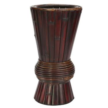 Imagem de Nearly Natural Vaso Decorativo de Bambu 503, Marrom