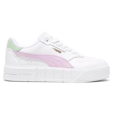 Imagem de PUMA Tênis feminino Cali Court New Bloom plataforma perfurada casual - branco, Branco, 40
