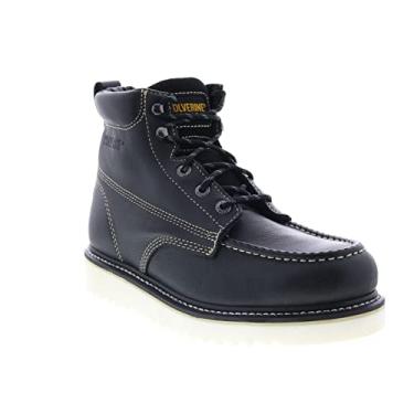 Imagem de Wolverine Mens Work Wedge Moc-Toe 6" Black Work Boots Boots 13