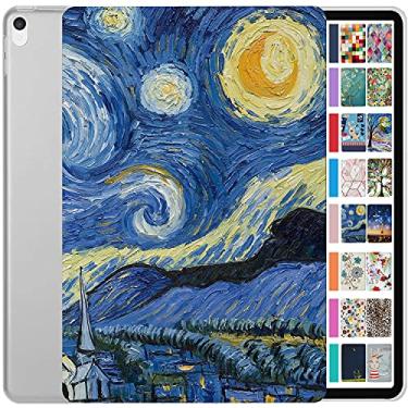 Imagem de Capa rígida impressa para iPad Pro 12.9 2ª geração 2017 A1670 MQDC2LL/A MQDD2LL/A MQDA2LL/A A1671 MP6H2LL/A MP6J2LL/A MP6G2LL/A MPL02LL/A MPL12LL/A MPKY2LL/A A1821 MQEF2LL/A MQEK2LL/A Star- ry Night