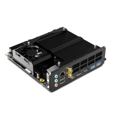 Imagem de MINISFORUM Placa mãe BD790i AMD Ryzen 9 7945HX(16C/32T) Mini PC para jogos sem RAM/SSD/OS, 2x slots DDR5 SODIMM, 2X PCIe 5.0 SSD, M.2 2230 Key E Slot, HDMI + DP + USB-C Triple Video Outputs Computador