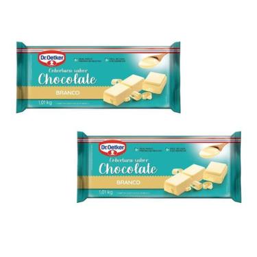 Imagem de Kit c/ 2un Cobertura Barra Chocolate Branco 1,01kg - Dr. Oetker