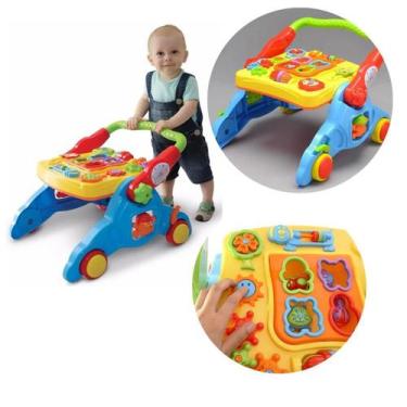 Imagem de Andador e Mesa Didática para Bebê com Som 4 Tipo de Montagem - Maral, 