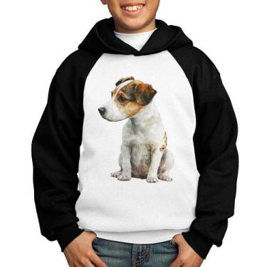 Imagem de Moletom Infantil Cachorro Jack Russell Terrier - Foca na Moda, Branco,