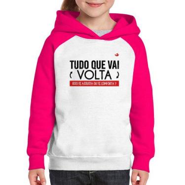 Imagem de Moletom Infantil Tudo que vai volta, isso te assusta ou te conforta - 