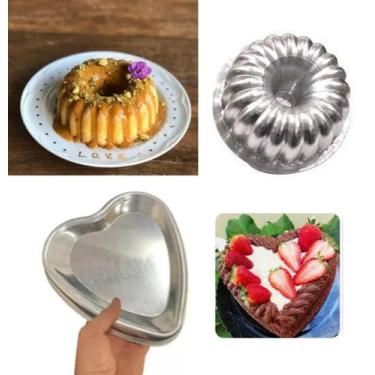 Imagem de Kit Com 1 Forma Coração Ballerine + 1 Forma Gomada Torta Suíça Alta De