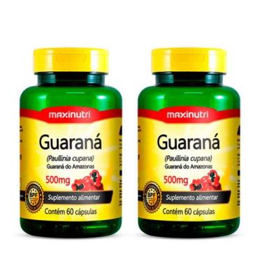 Imagem de Kit 2 Guaraná 500mg com 60 Capsulas Maxinutri