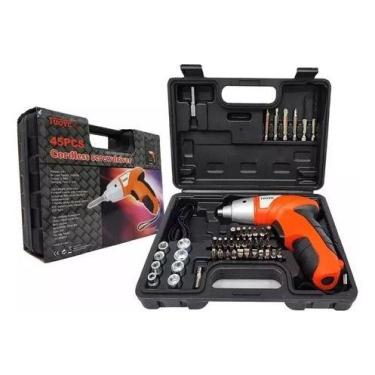 Imagem de Parafusadeira Elétrica Manual Compacta Portátil Com Maleta - oem