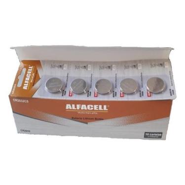 Imagem de Bateria Cr2032 Caixa Com 50 Unidades Lithium Alcalina Atacado - ALFACE