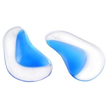 Imagem de Palmilha Gel Silicone unisex Massageadora Curva Do Pé 3/4 confortavel 