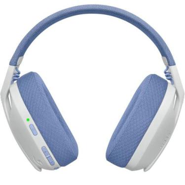 Imagem de Fone de Ouvido Gamer Logitech G435 Lightspeed Sem Fio - White/Lilac (9