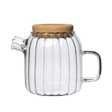 Imagem de Chaleira de Vidro Bico Coador Hazel 650 ml - Hauskraft, Transparente