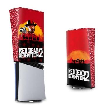 Imagem de Capa Compatível PS5 Pro Anti Poeira Vertical - Red Dead Redemption 2 -