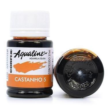 Imagem de Aquarela Líquida Aqualine Corfix 37ml, 05 CASTANHO