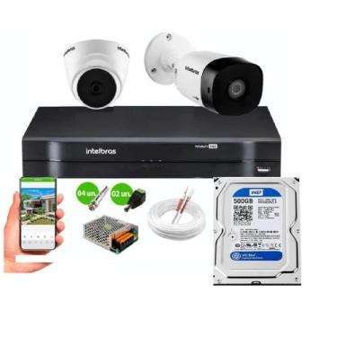 Imagem de Kit 2 Câmeras de Segurança VHC 1120b 1120d  HD 72OP DVR MHDX FULL HD 4