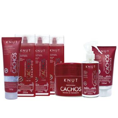 Imagem de Kit KNUT CACHOS: Shampoo 250ml + Condicionador 250ml + Máscara 300g + 