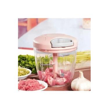 Imagem de Mini Triturador Manual 900ml Com 5 Lâminas - Prático E Compacto - Elit
