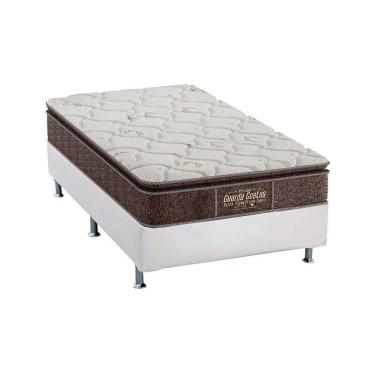 Imagem de Cama Box Solteiro: Colchão Ortopédico Probel Guarda Costas Extra Firme + Base White(88X188)