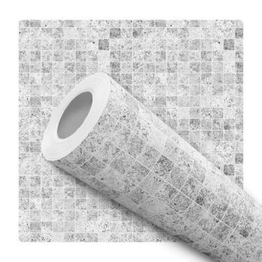 Imagem de Papel De Parede Adesivo Pastilha Lavável Cozinha Azulejo Branco Banhei