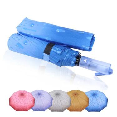 Imagem de Guarda Chuva Automático Reforçado Contra Vento Cabe Na Bolsa / 1092 - 