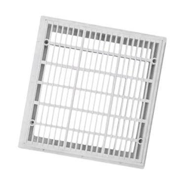 Imagem de Fenteer Porta de drenagem quadrada de saída de água da piscina com grelha de drenagem de piso, 9 Inch