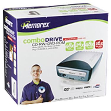 Imagem de Memorex 32023233 Combo CD-RW/DVD-ROM Unidade externa (preto/prata)