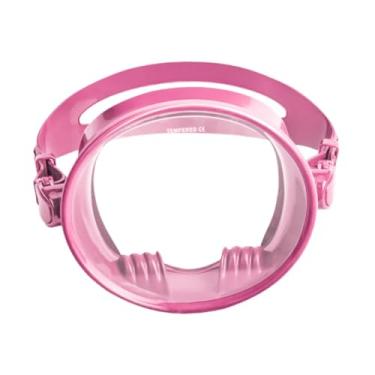 Imagem de rockible Máscara de mergulho de lente única máscara de mergulho óculos de natação para mergulho livre , Rosa