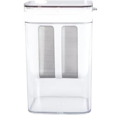 Imagem de Coador de iogurte com malha de aço inoxidável Separador de garrafas a frio de grande capacidade Filtro de iogurte para iogurte grego espesso Leite de soja Bagas (Pacote de 4)