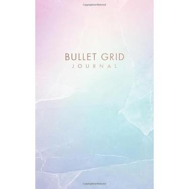 Imagem de Bullet Grid Journal: Rainbow Moonstone Marble and Faux Rose Gold Dot Grid Notebook/Journal (5 x 8 inches) - 120 Dot Pages