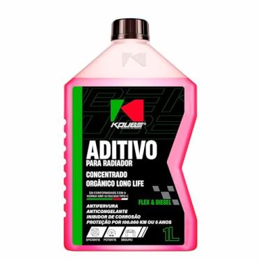 Imagem de Aditivo Concentrado Orgânico 1 litro Para Radiador Motores Flex e Diesel Koube