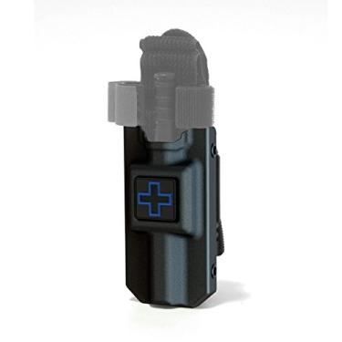 Imagem de Eleven 10 Estojo Rígido de Torniquete Tq para Torniquete Cat Cat, Preto Plano com Cruz Azul, Acessório para Cinto (Tek) (Torniquete Não Incluído)