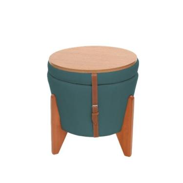 Imagem de Puff Redondo 3 em 1: Conforto e Mesa de Centro Elegante - Confortse, V