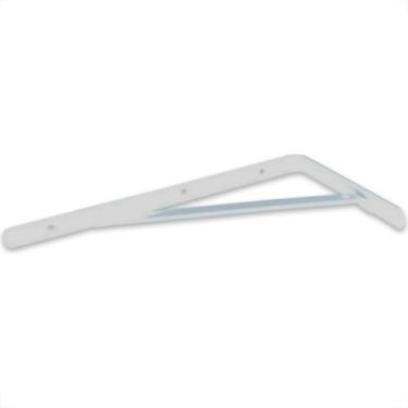 Imagem de Cantoneira Mao Francesa R.C.A Forte Branco 30Cm - Kit C/12 Unidades - 