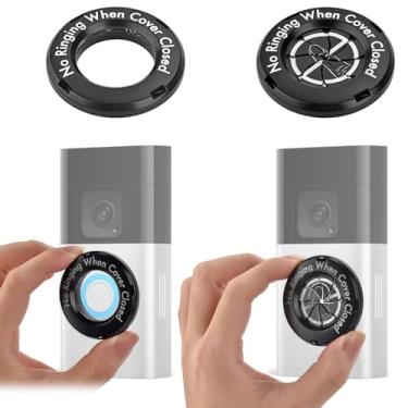 Imagem de No Soliciting for Ring Doorbell Only, Do Not Ring Sign for Front House | Cole para cobrir o botão da campainha para concluir a instalação - Preto