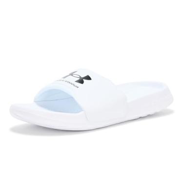 Imagem de Under Armour Sandália feminina Ignite Select Slide, (102) Branco/Branco/Preto, 38