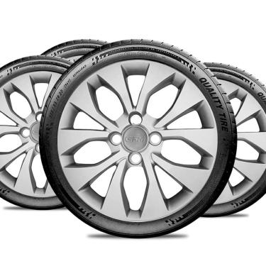 Imagem de Jogo Calota Aro 14 4x100 Design Onix Compatível Chevrolet