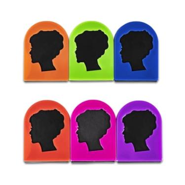 Imagem de Kit 48 Unidades Giz Tinta Lavável Cabelo Colorido, 6 Cores