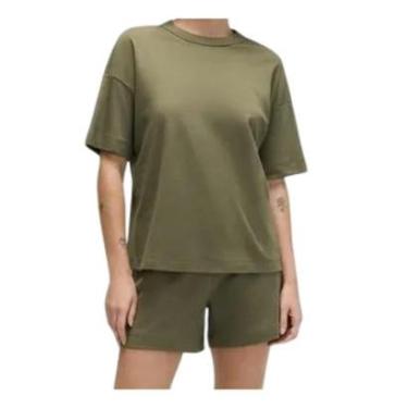 Imagem de Pijama Feminino Hering MC Malha Curto Verde Oliva - 7C8HEACE-Feminino