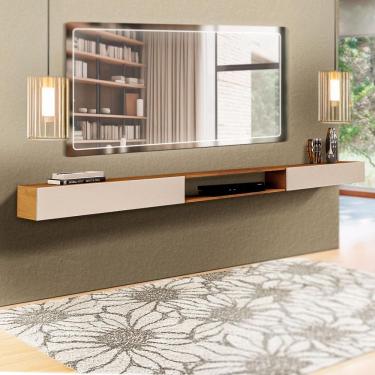 Imagem de Aparador Aéreo 2 Portas Nature Off White 2.2 Valerius Shop JM