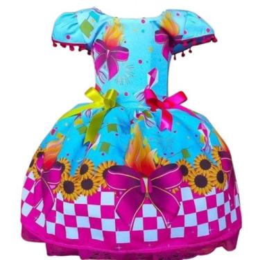 Imagem de Vestido Festa Junina Laços - Nalu_kids, 6, Rosa