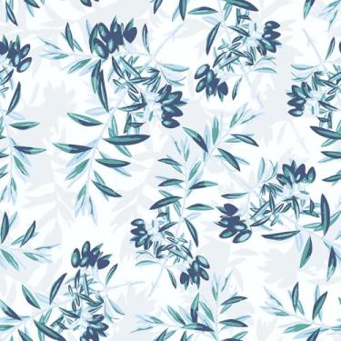 Imagem de VaryStyle Papel de parede de folha verde oliva de 45 x 299 cm, folhas de ramos, papel de parede descascar e colar verde/cinza natureza papel de contato botânico para armários paredes mural autoadesivo