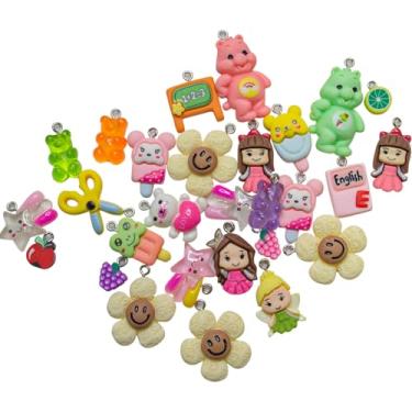 Imagem de Pingentes Para Fazer Pulseiras Colar Brincos 50pcs Variadas Acessórios para montagem Montagem de bijuterias DIY Acessórios para pulseiras e colares Materiais para fazer joias Pingentes para brincos artesanais Pulseiras personalizados para montagens Kit de pingentes para bijuteria Peças Feitas à mão