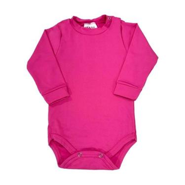 Imagem de Body Bebê Térmico Bodie Manga Longa Peluciado Inverno Liso - Fofotinho
