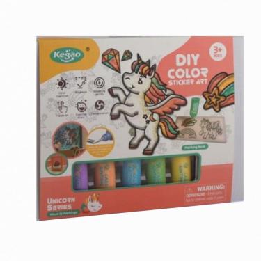 Imagem de Livro Para Colorir Com Fábrica De Adesivo Unicornios AXM-225