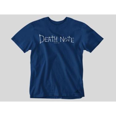 Imagem de Camiseta estampada anime Death Note escrito Estampado Unissex Camisa 1